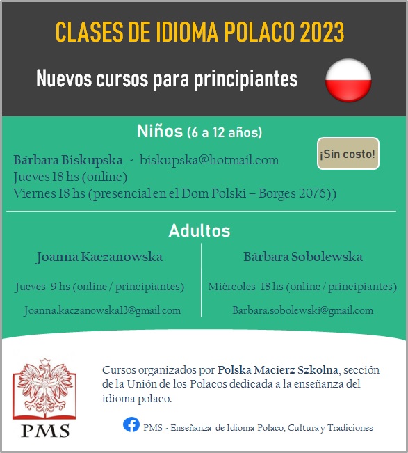 Nuevos cursos de idioma polaco para este 2023